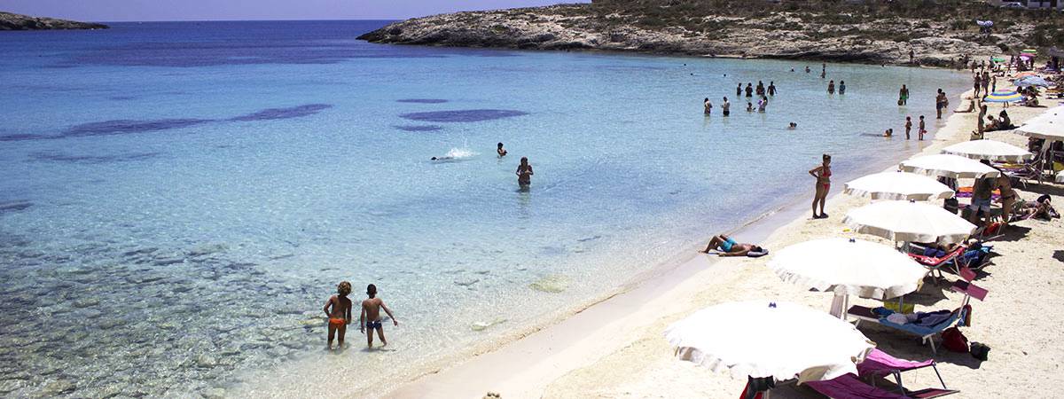 Spiaggia della Guitgia - Residence Villa Dacla Lampedusa